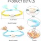 21 Pcs Beach Surfer Strand Wave Bracelet For Women Men Wax Wrap Rope Bracelet Anklet Set Adjustable Friendship Handcrafted Waterproof